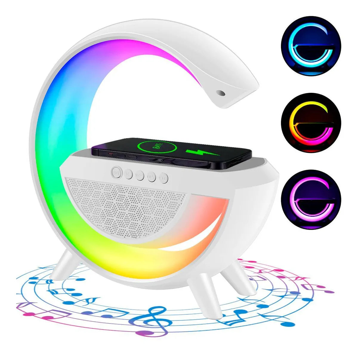 Lampara Speaker de mesa G-Led - Blanco